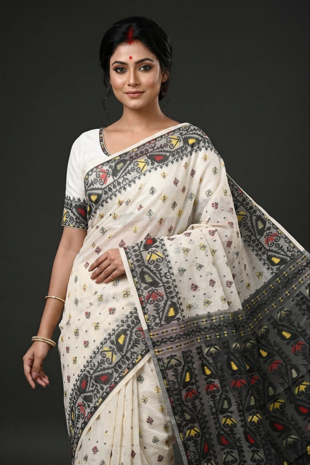 Sudarshana Dhakai Jamdani Saree