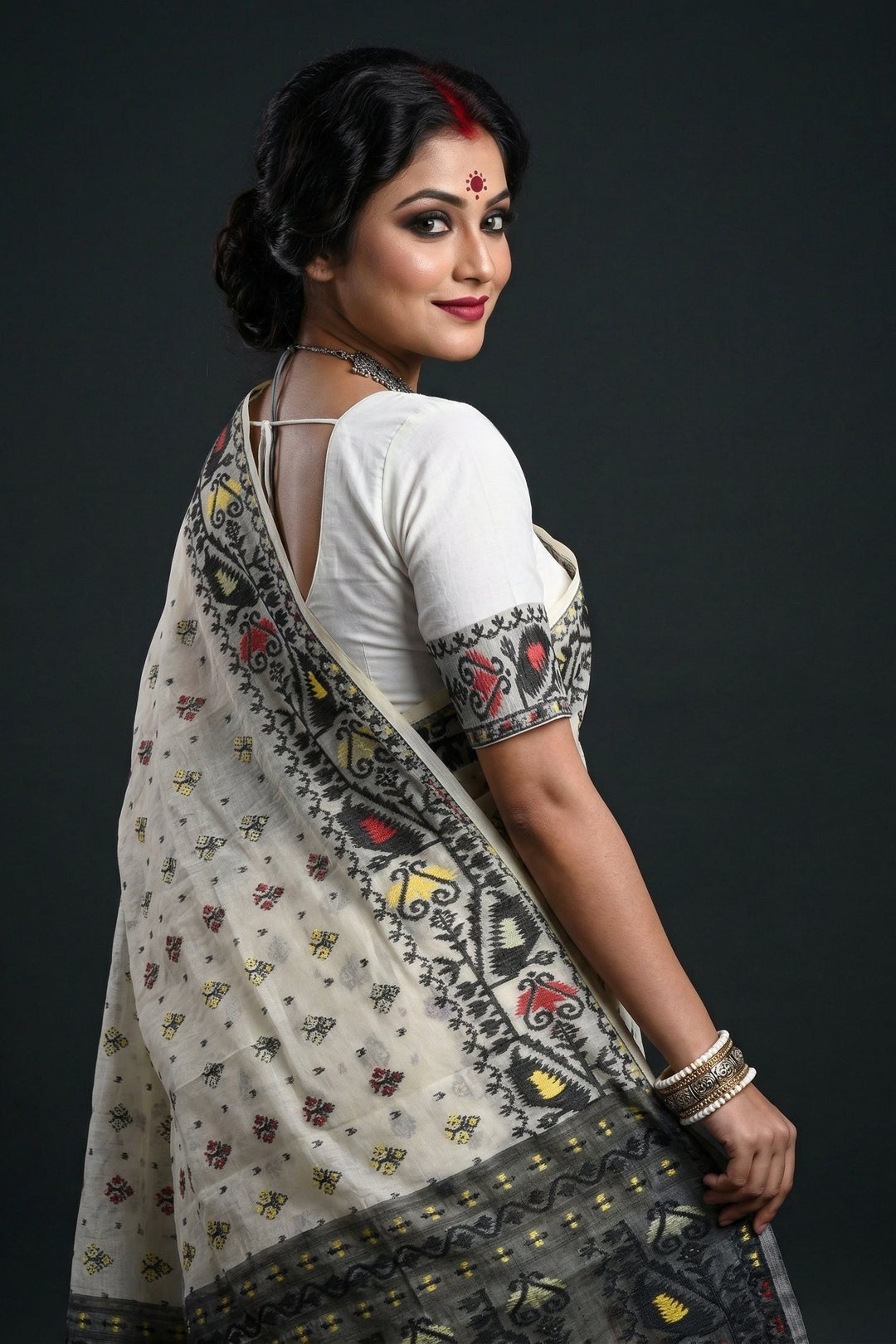Sudarshana Dhakai Jamdani Saree