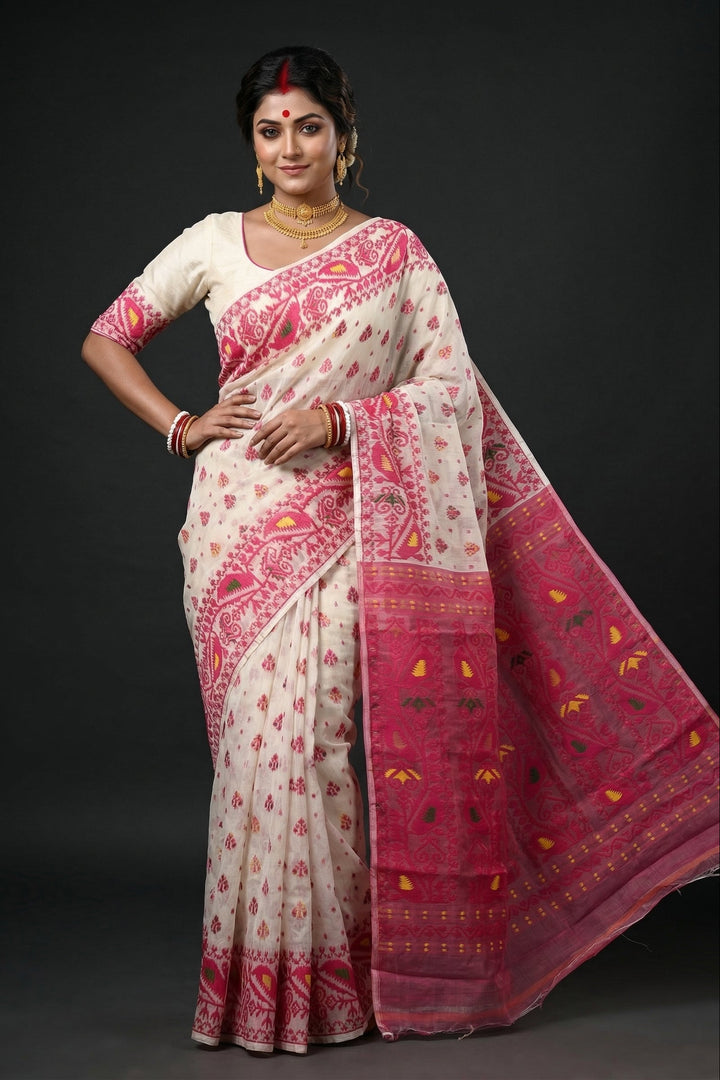 Sudarshana Dhakai Jamdani Saree