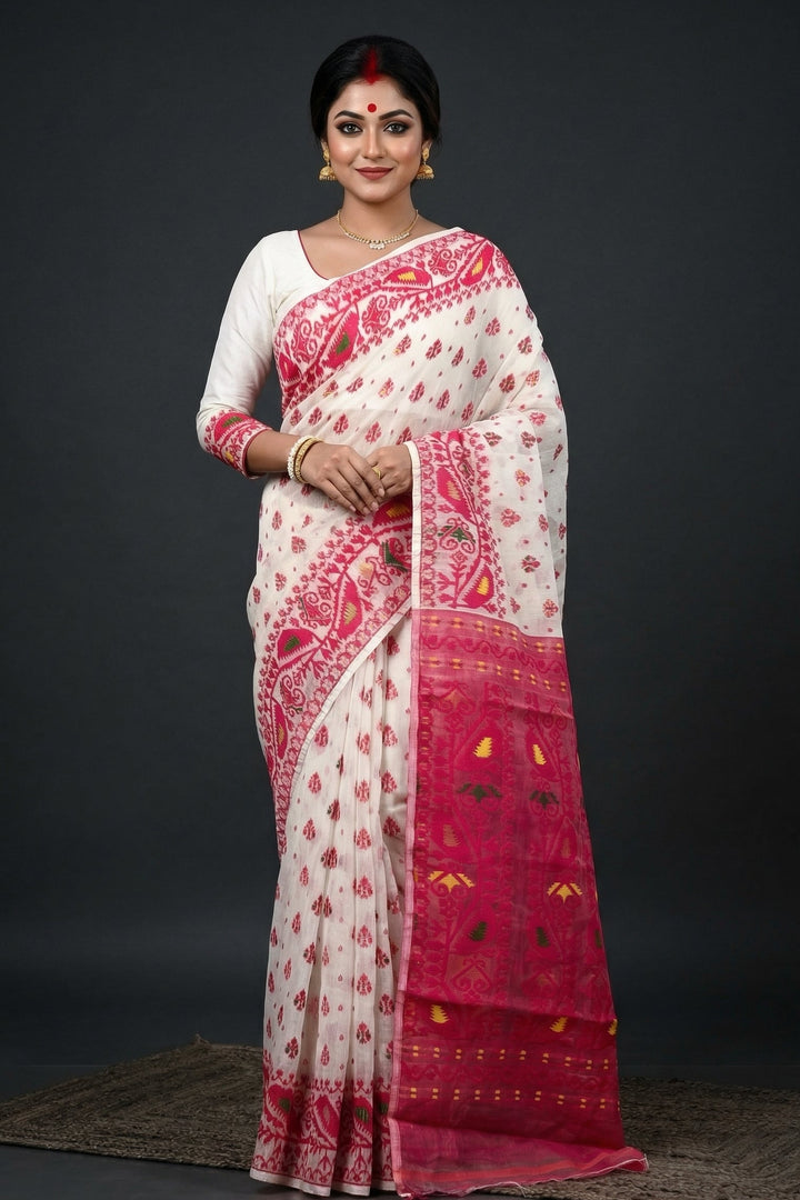 Sudarshana Dhakai Jamdani Saree