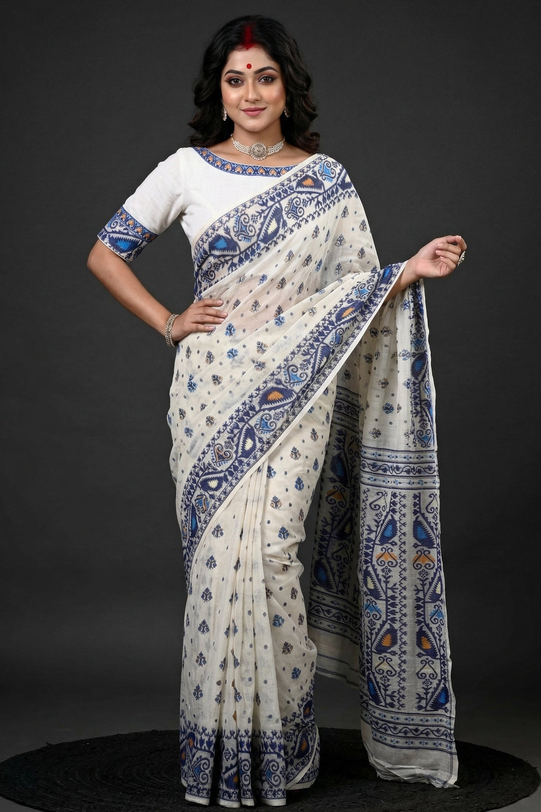 Sudarshana Dhakai Jamdani Saree