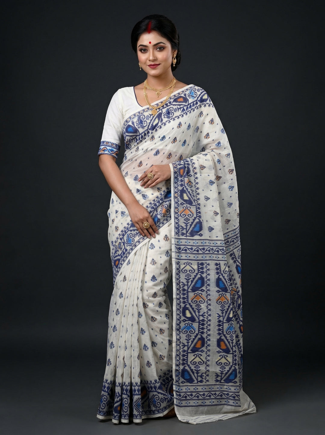 Sudarshana Dhakai Jamdani Saree