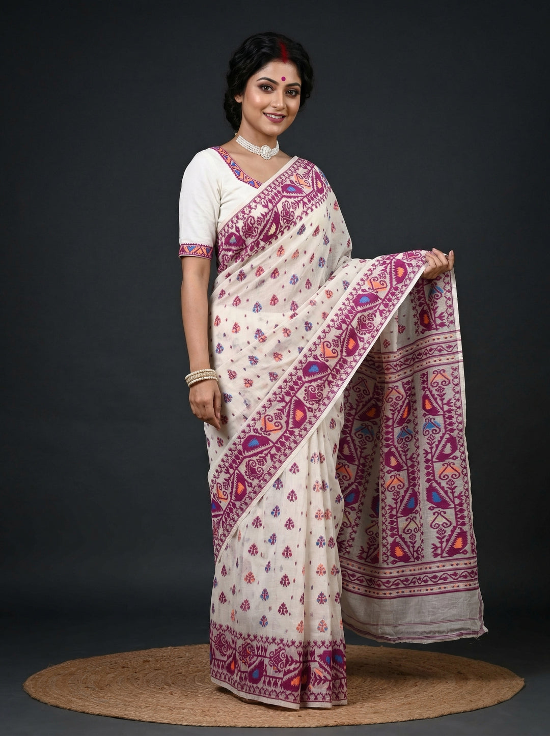 Sudarshana Dhakai Jamdani Saree