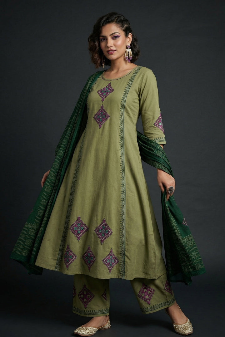 Pure Elegance Cotton Kurti  Suit