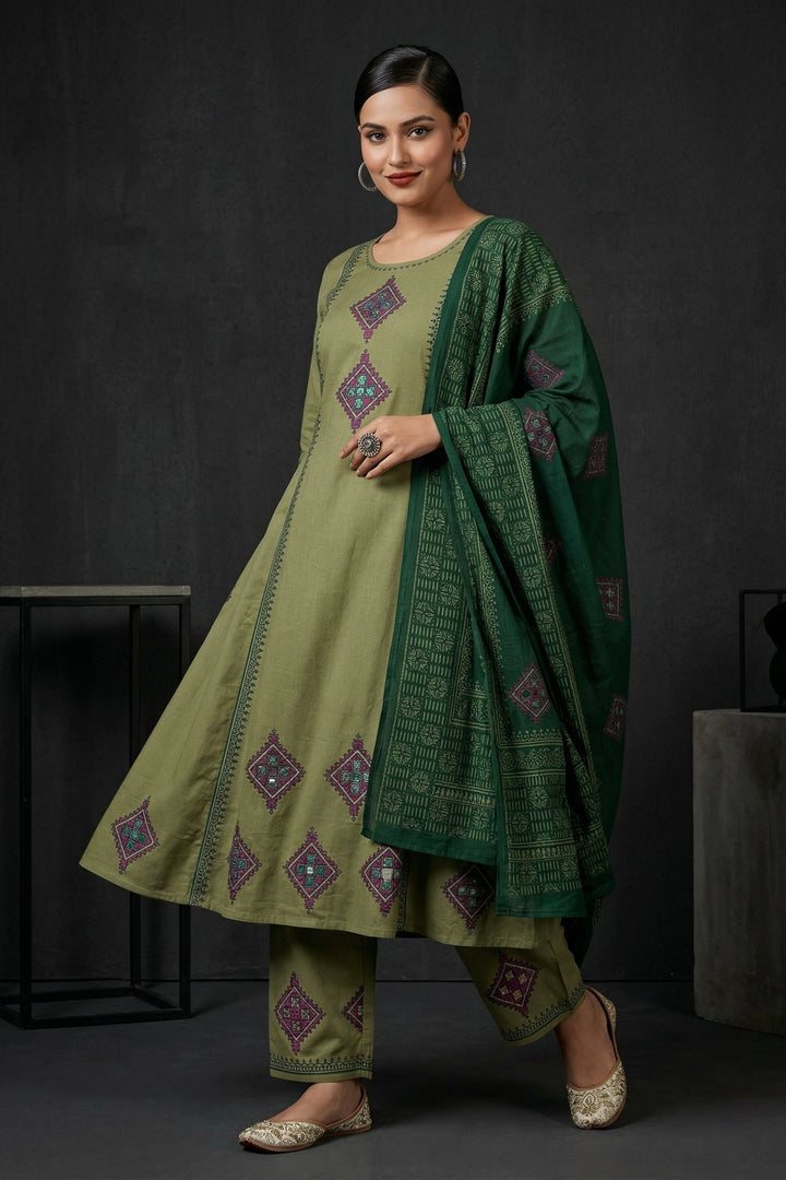 Pure Elegance Cotton Kurti  Suit