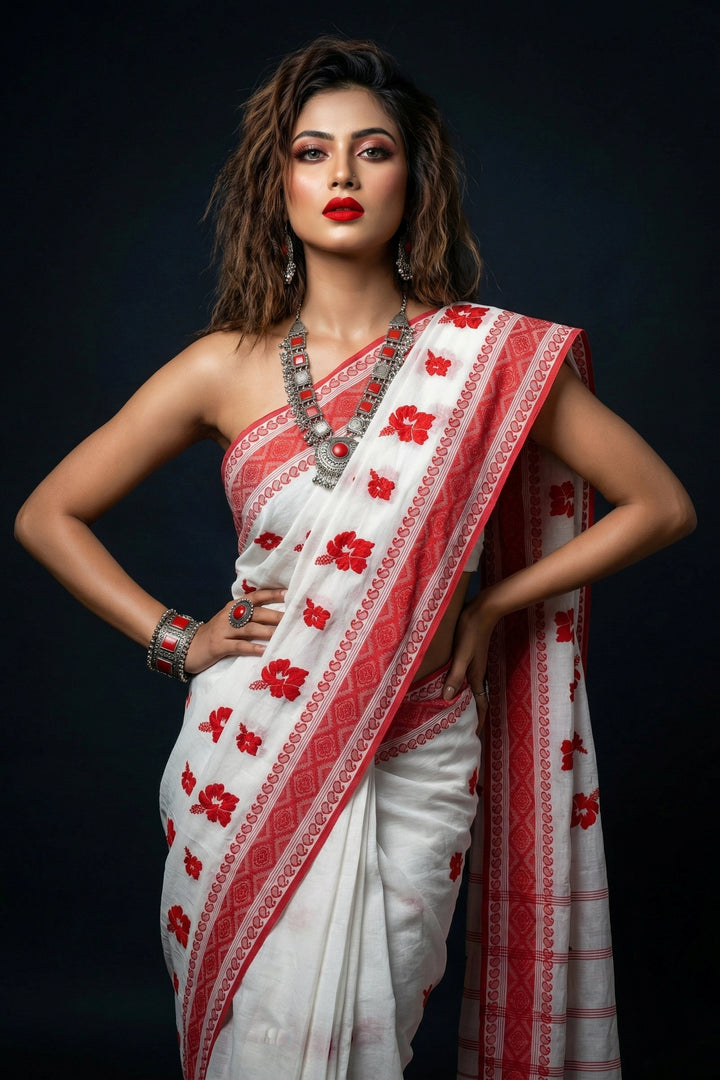 Ashtami Tangail Tant Cotton Saree