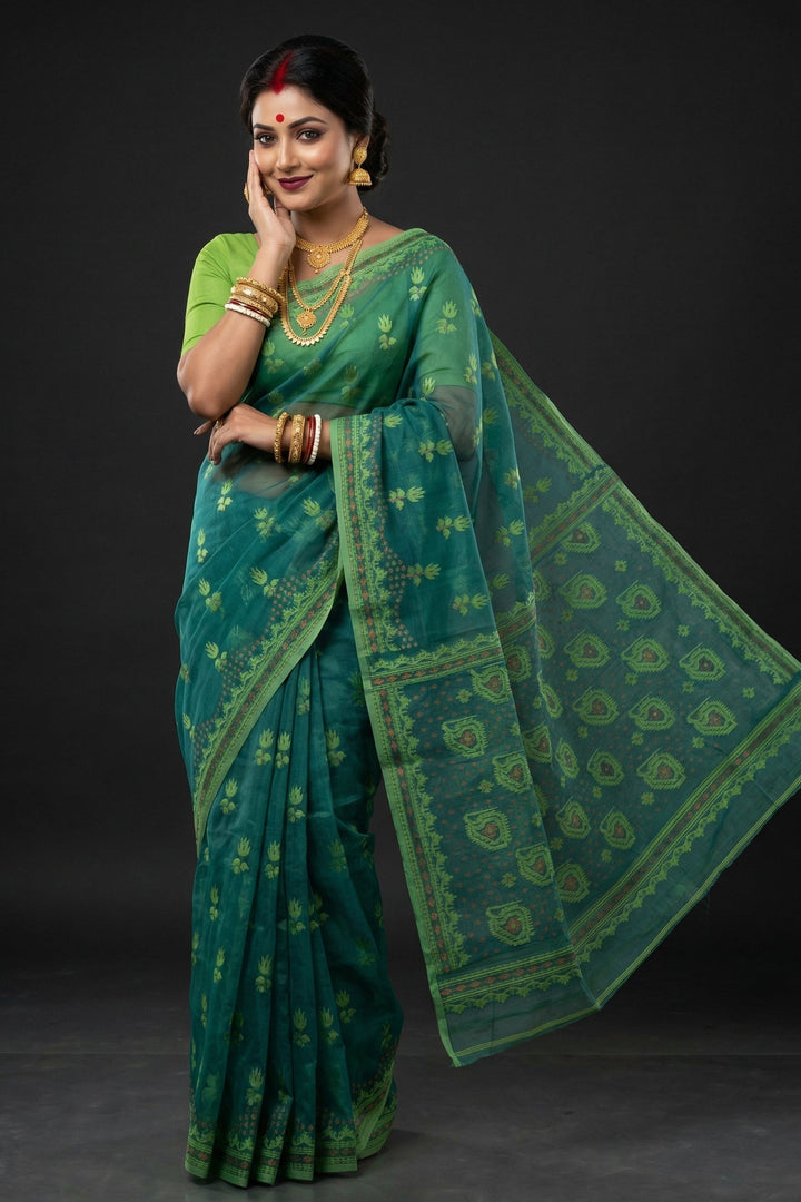 Pata Bahar Bengal Jamdani Saree