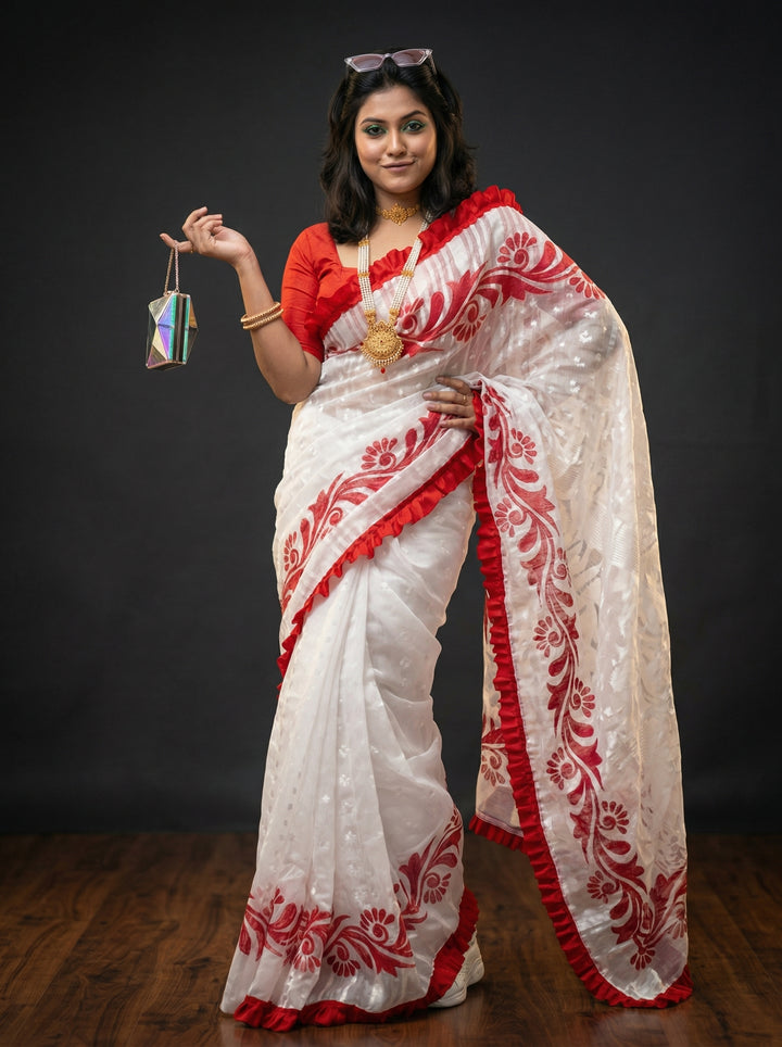 Pushpanjali Special Jamdani Saree