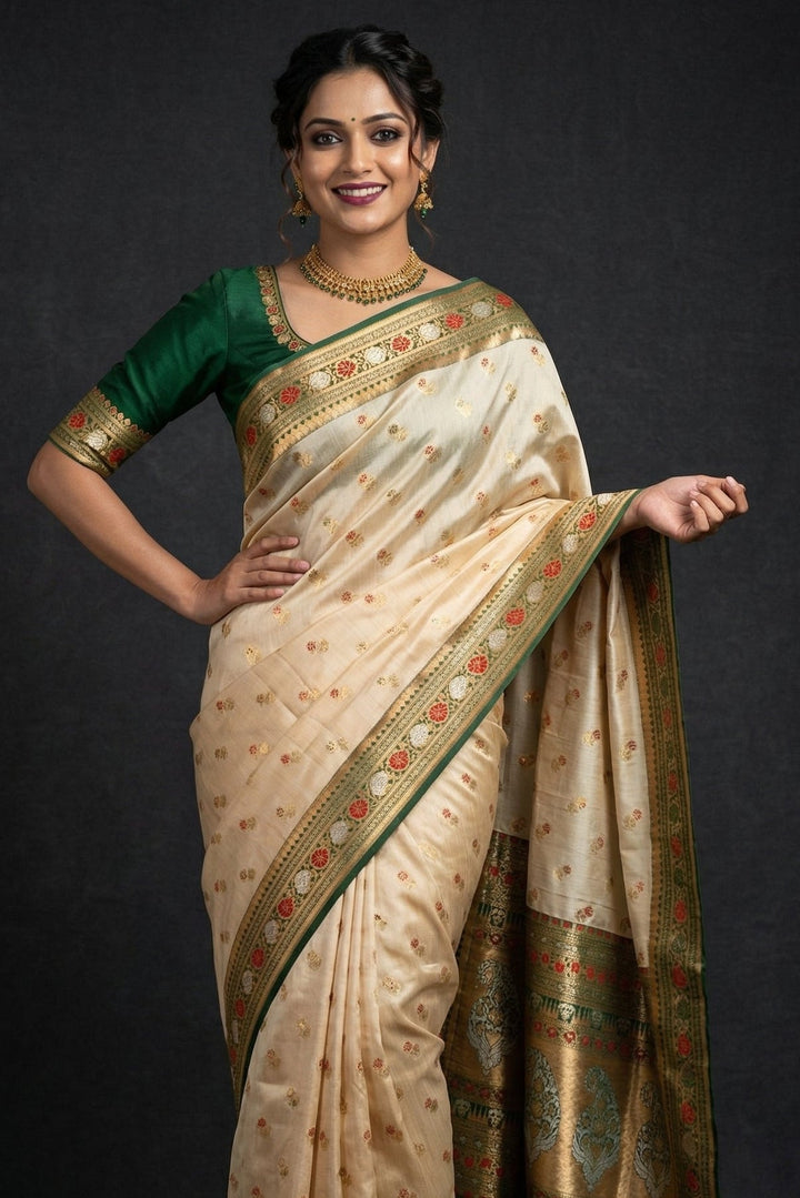 Zarika Semi Tussar Silk Saree