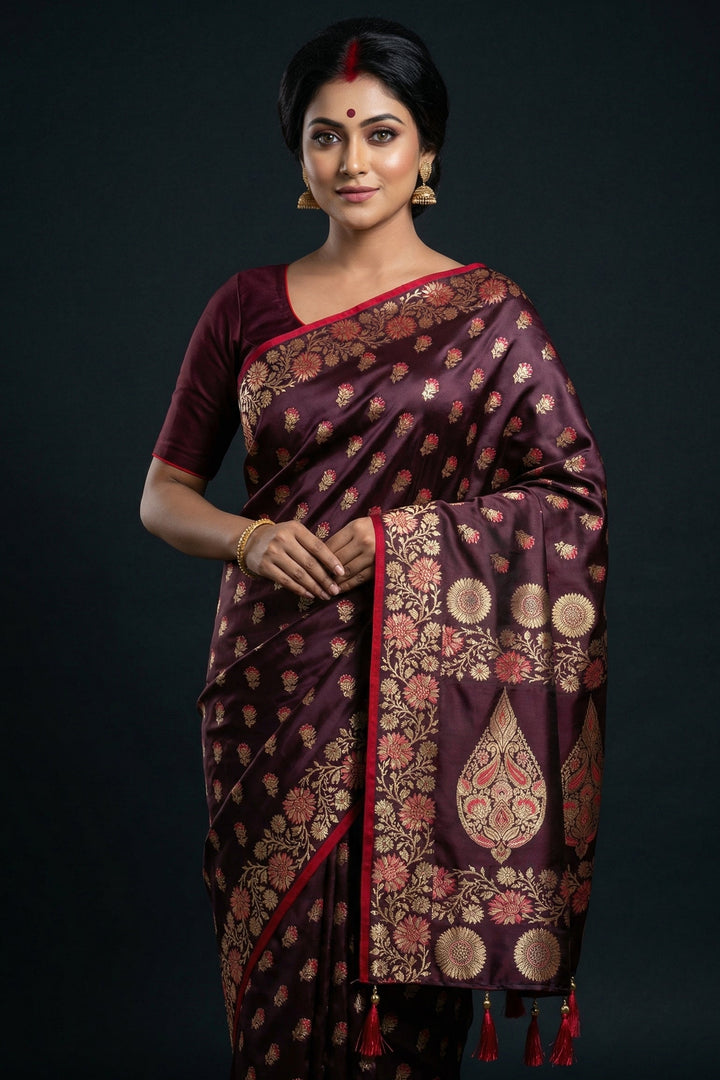 Flowy Magic (Satin Silk Saree)