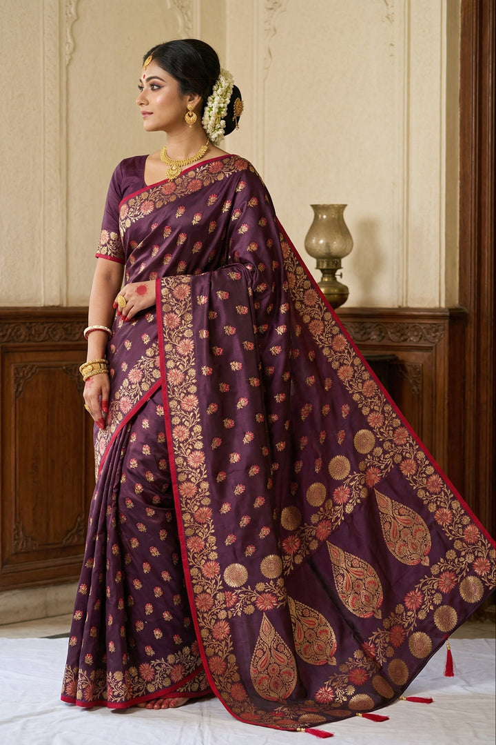 Flowy Magic (Satin Silk Saree)