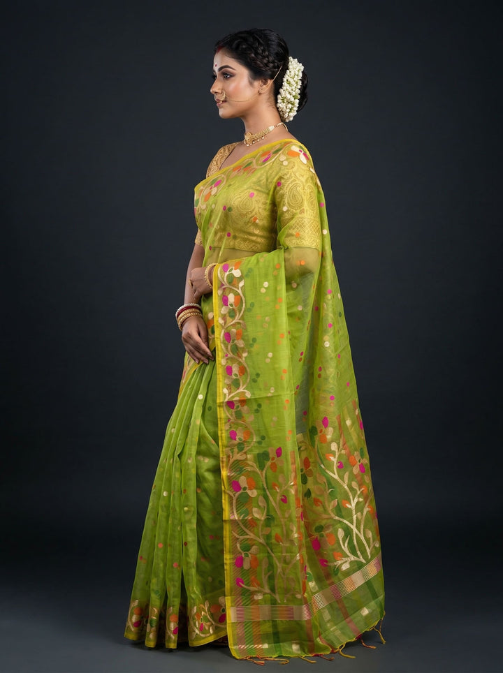 Divine Essence Muslin Jamdani Saree