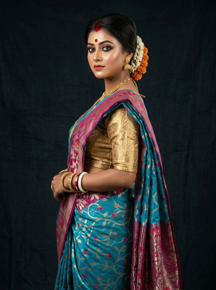 Divine Essence Muslin Jamdani Saree