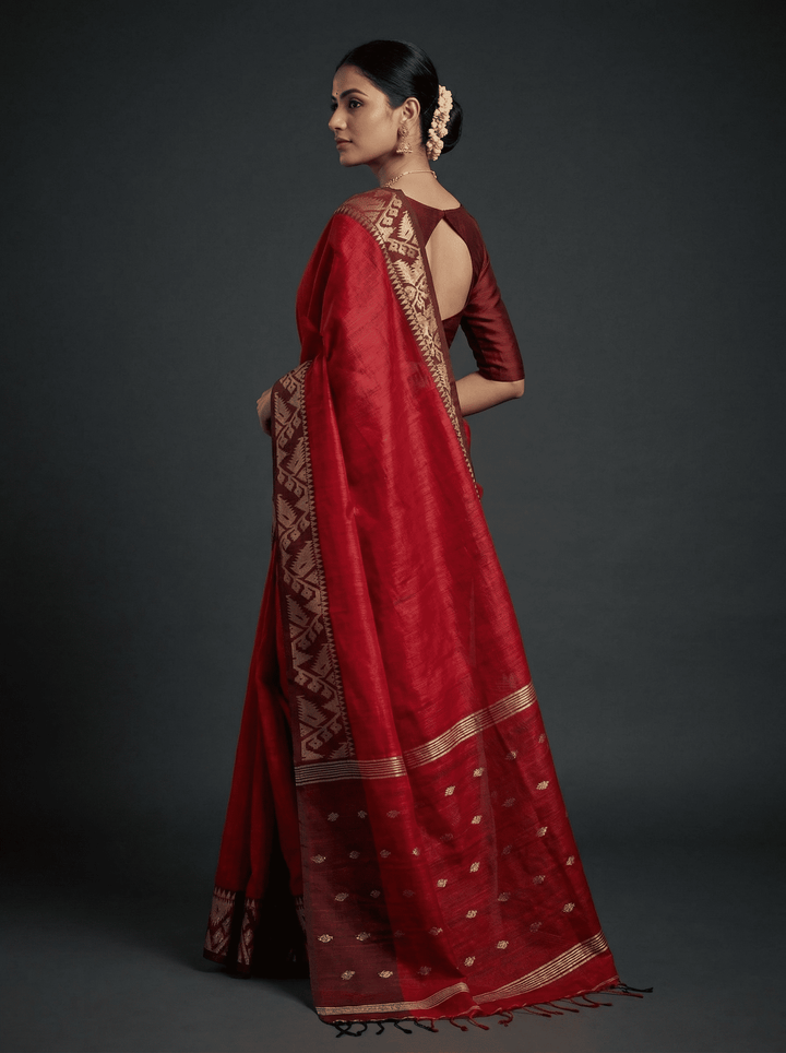 Sesher Bela Karat Linen Jamdani Saree