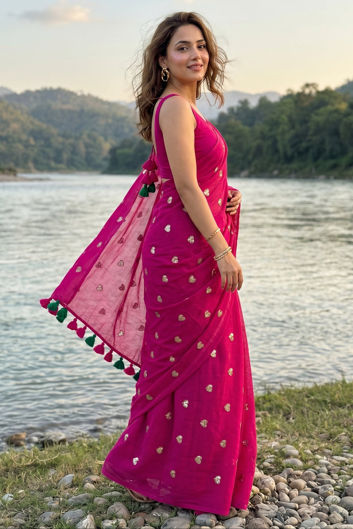 Anuragini Mul Cotton Saree