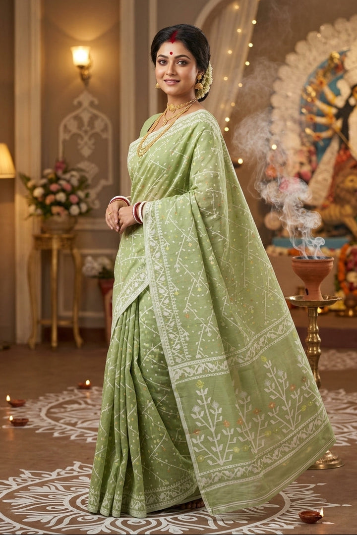 Chandraboli Jamdani Saree