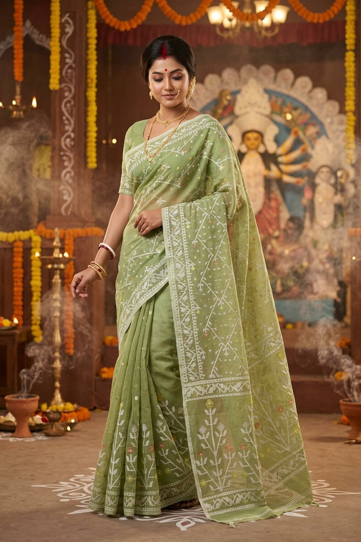 Chandraboli Jamdani Saree