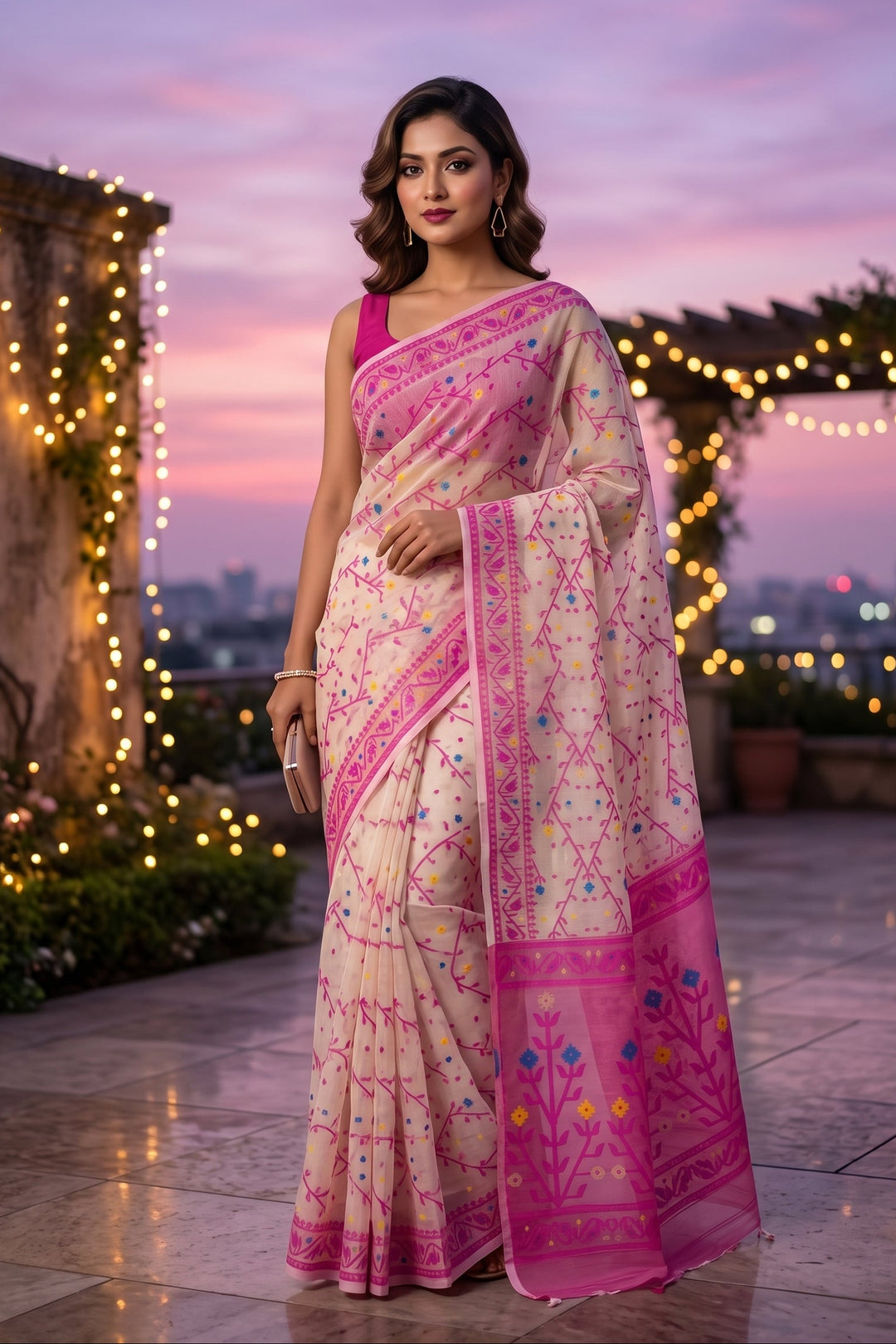 Chandraboli Jamdani Saree