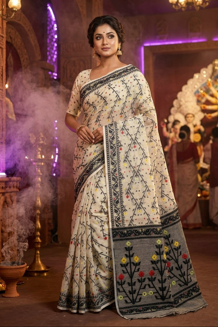 Chandraboli Jamdani Saree