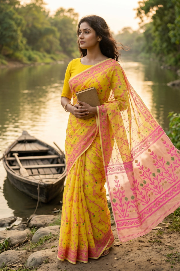 Chandraboli Jamdani Saree