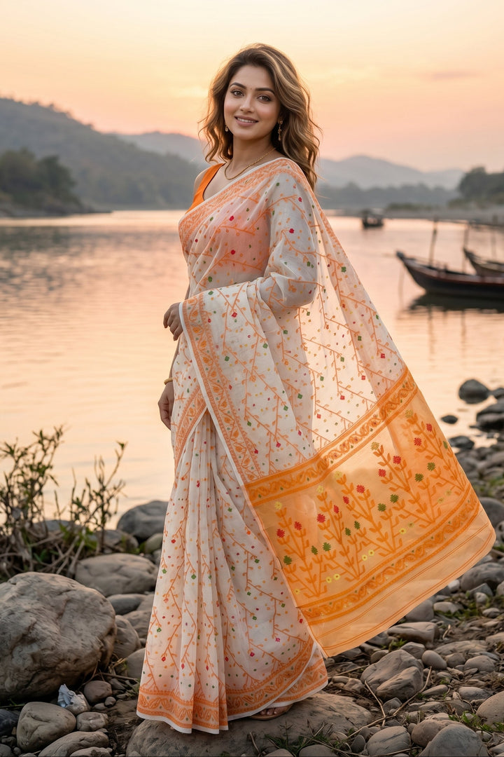 Chandraboli Jamdani Saree