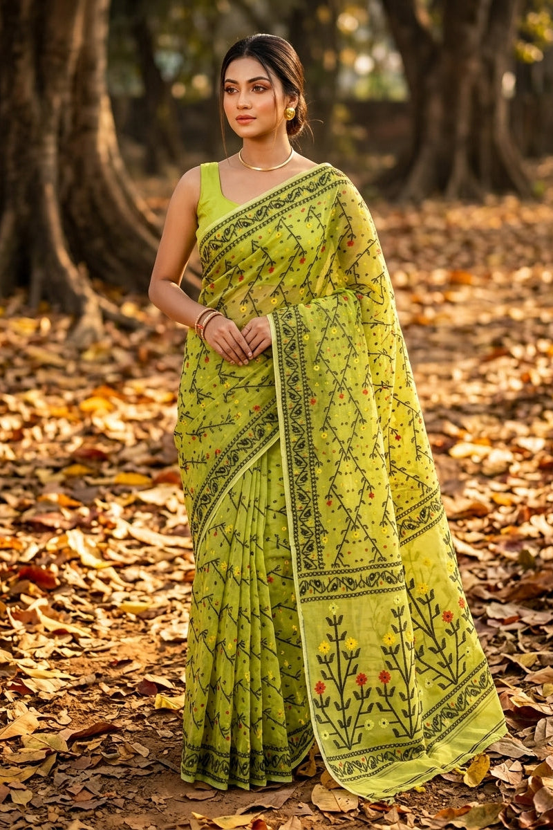 Chandraboli Jamdani Saree
