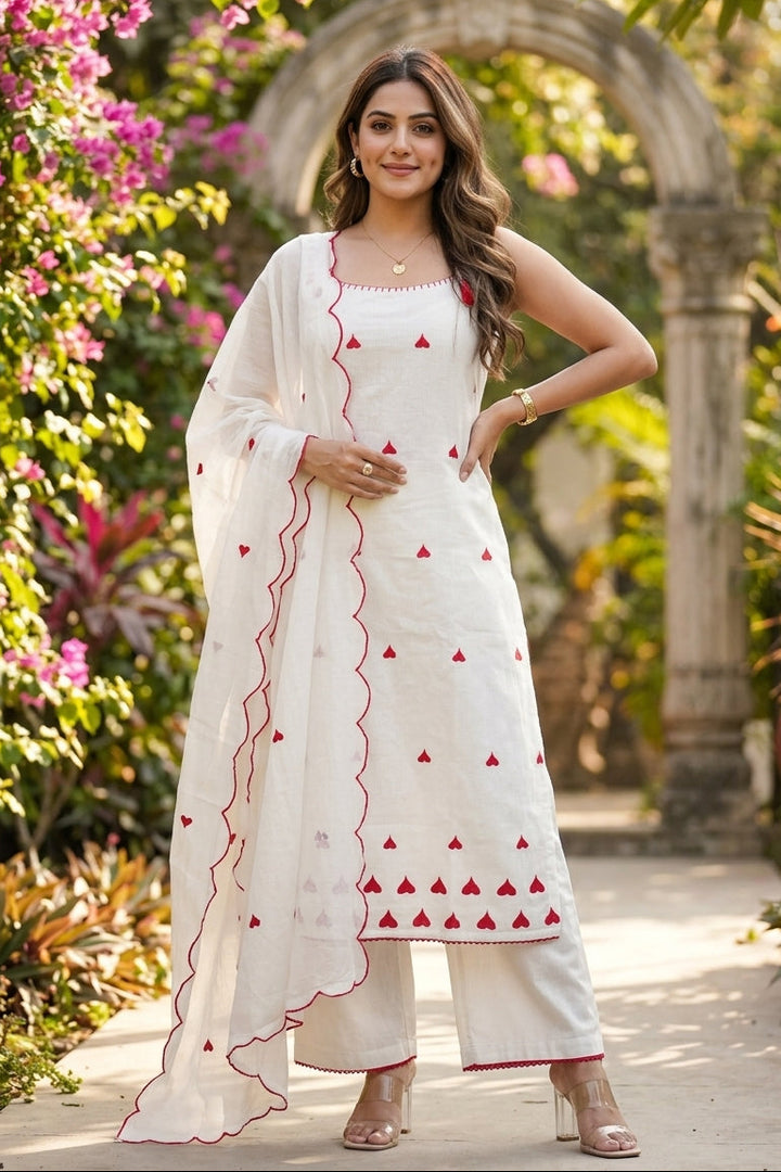 Breezy Blossom Cotton Kurti Set