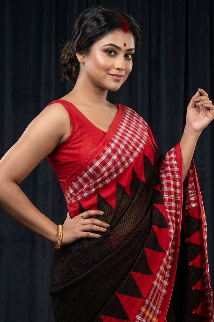 LokKatha Nakshi Temple Saree