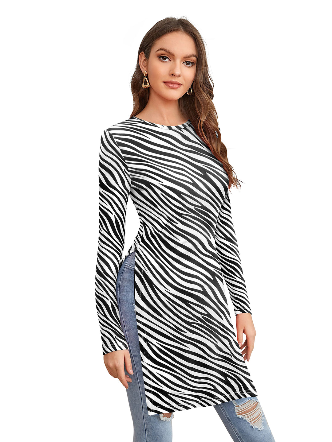 Zebra Printed Classic T-Shirt