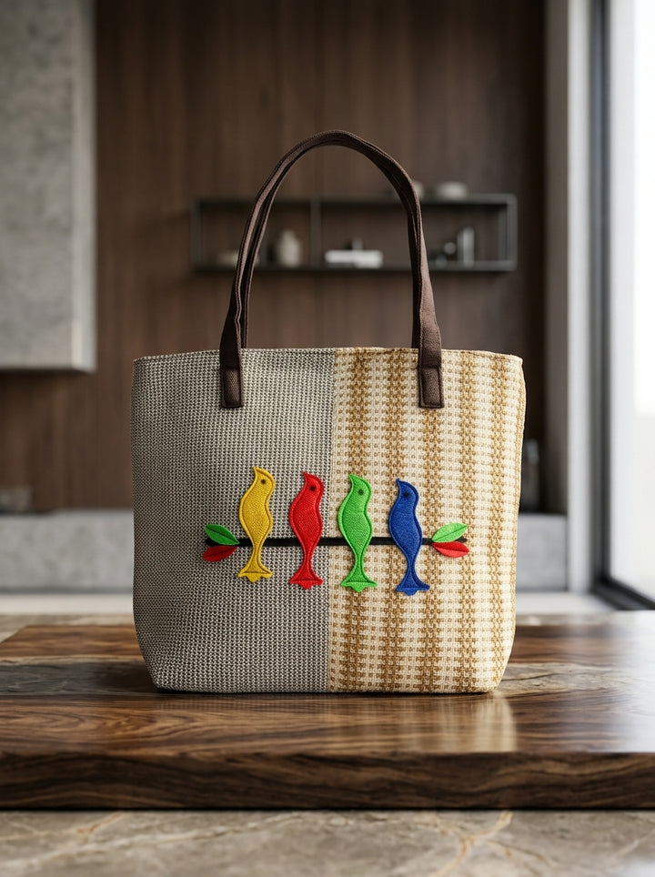 Carry Style- Dual Tone Tote Bag