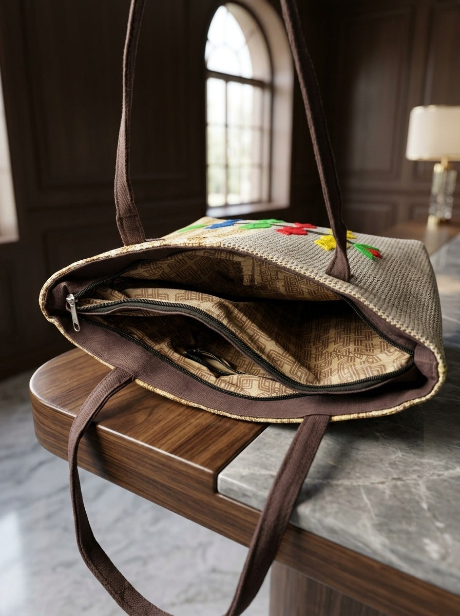 Carry Style- Dual Tone Tote Bag