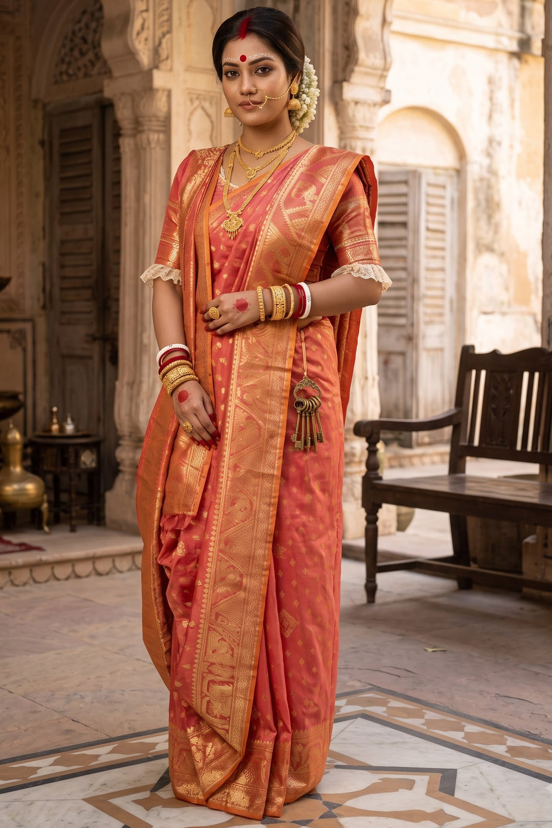 Debipokkho Zari Jamdani Saree✨