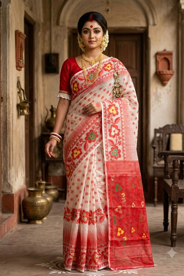 Dugga Elo Jamdani Saree