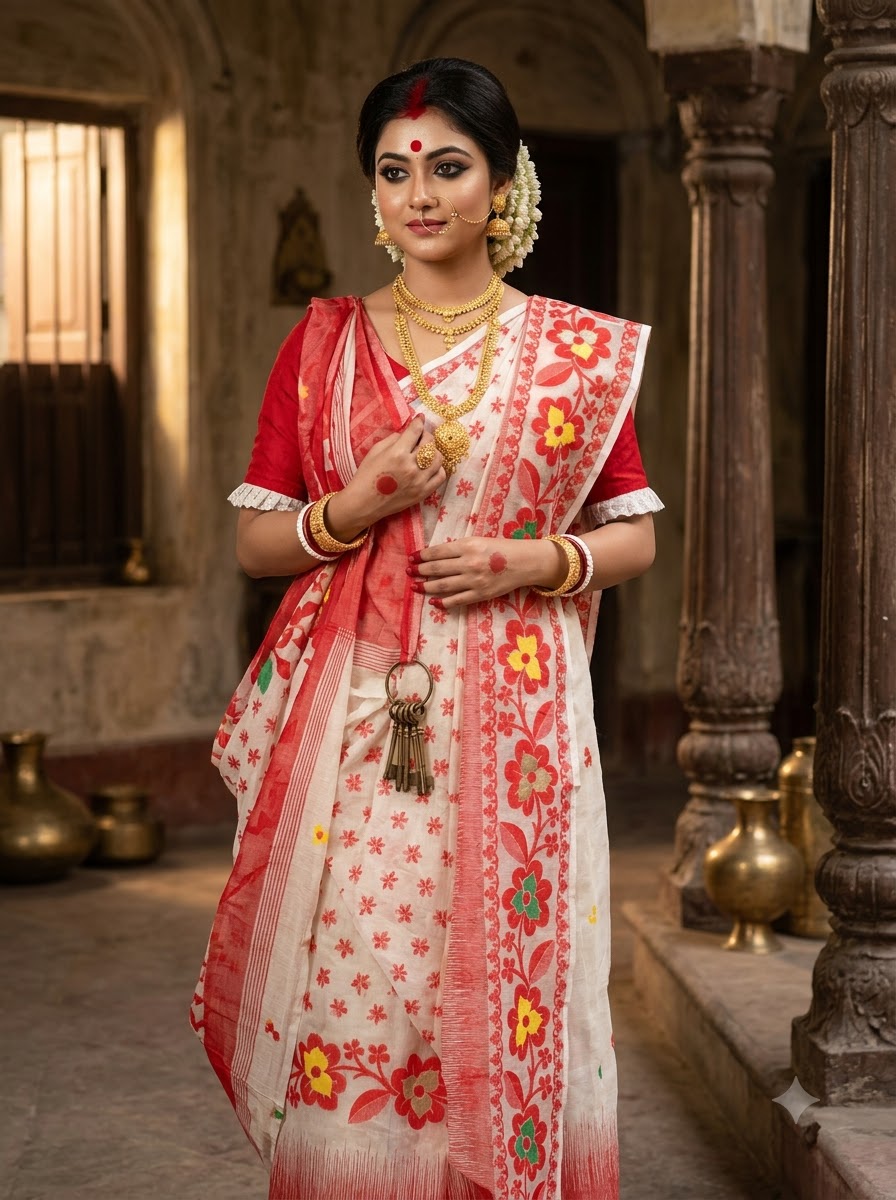 Dugga Elo Jamdani Saree