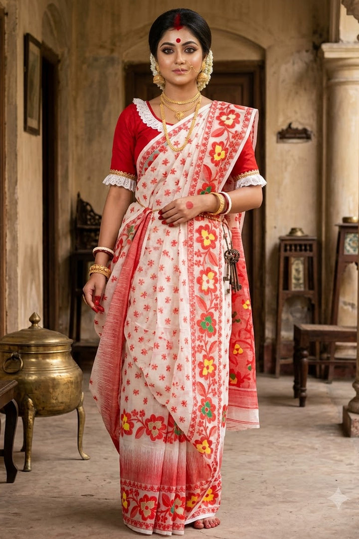 Dugga Elo Jamdani Saree