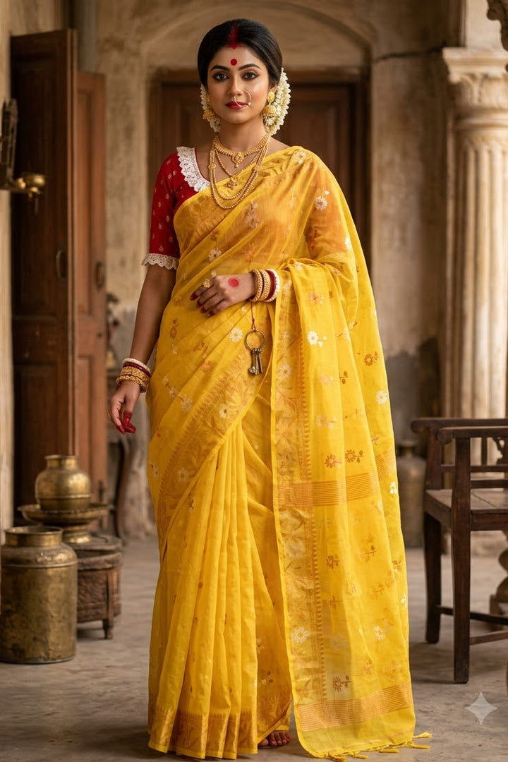 Chandralok Dhakai Jamdani Saree