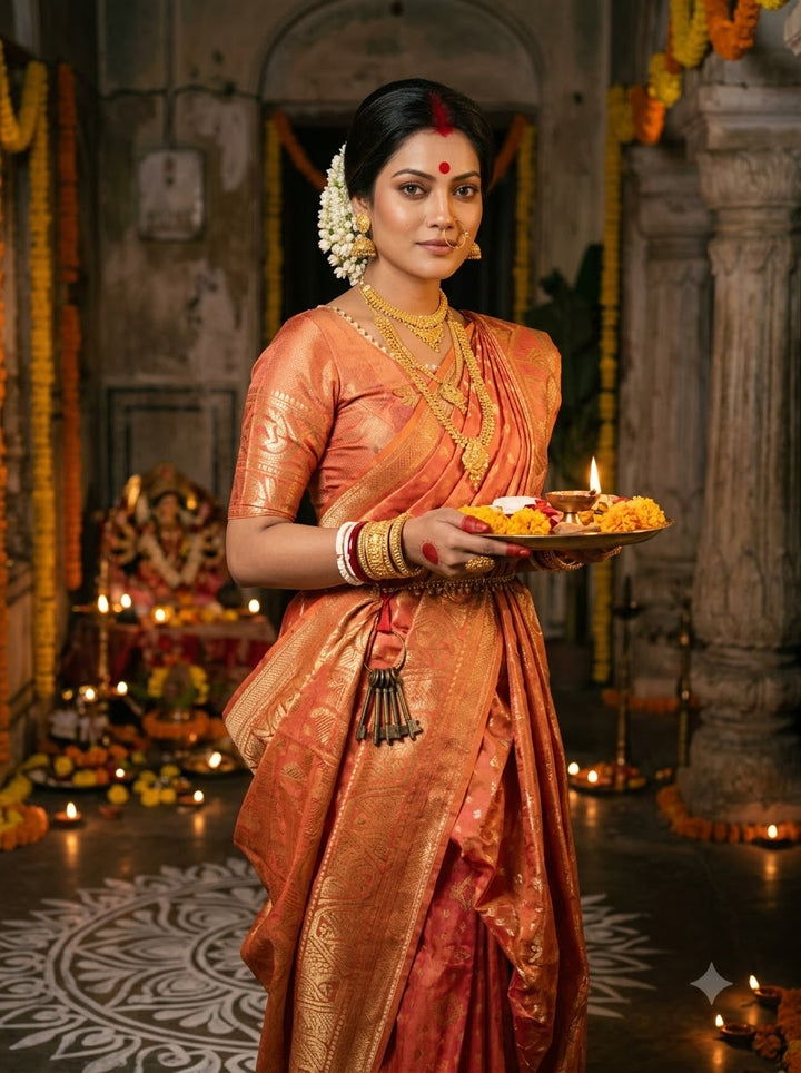 Debipokkho Zari Jamdani Saree✨