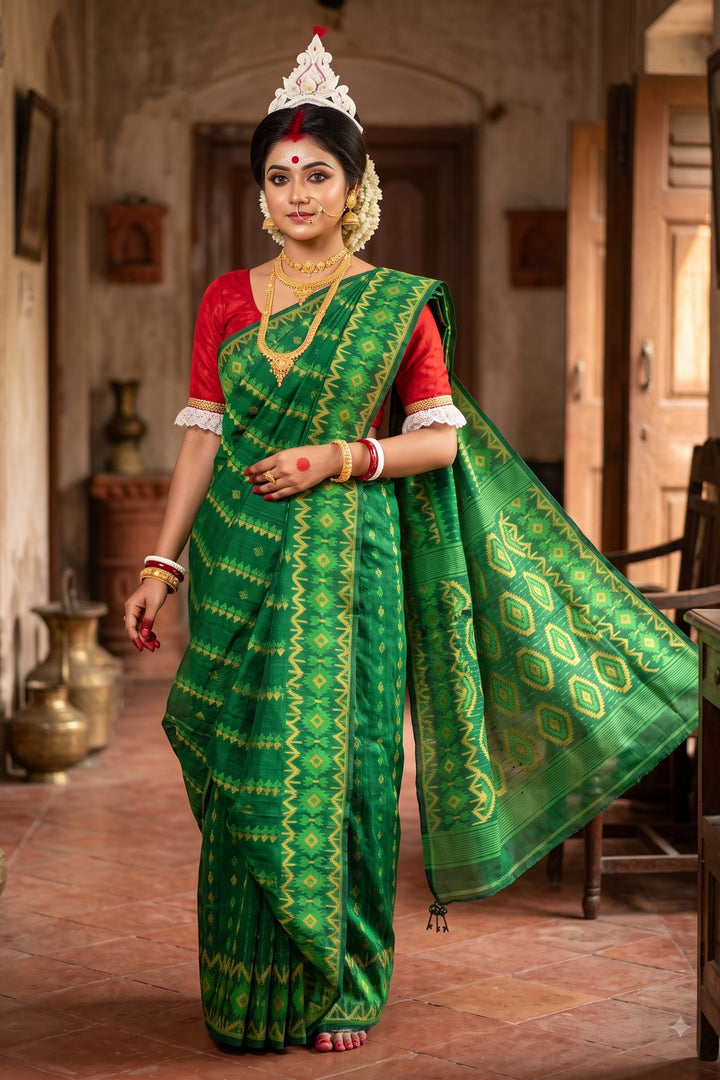 Durga Prabha Premium Zari Jamdani Saree