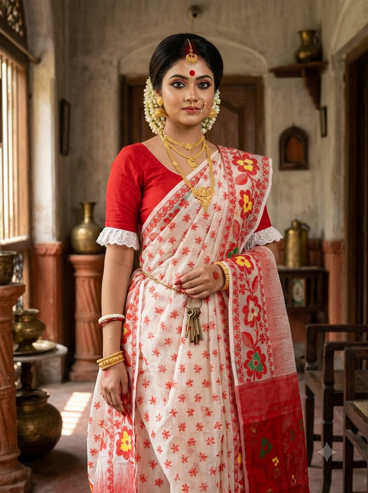 Dugga Elo Jamdani Saree