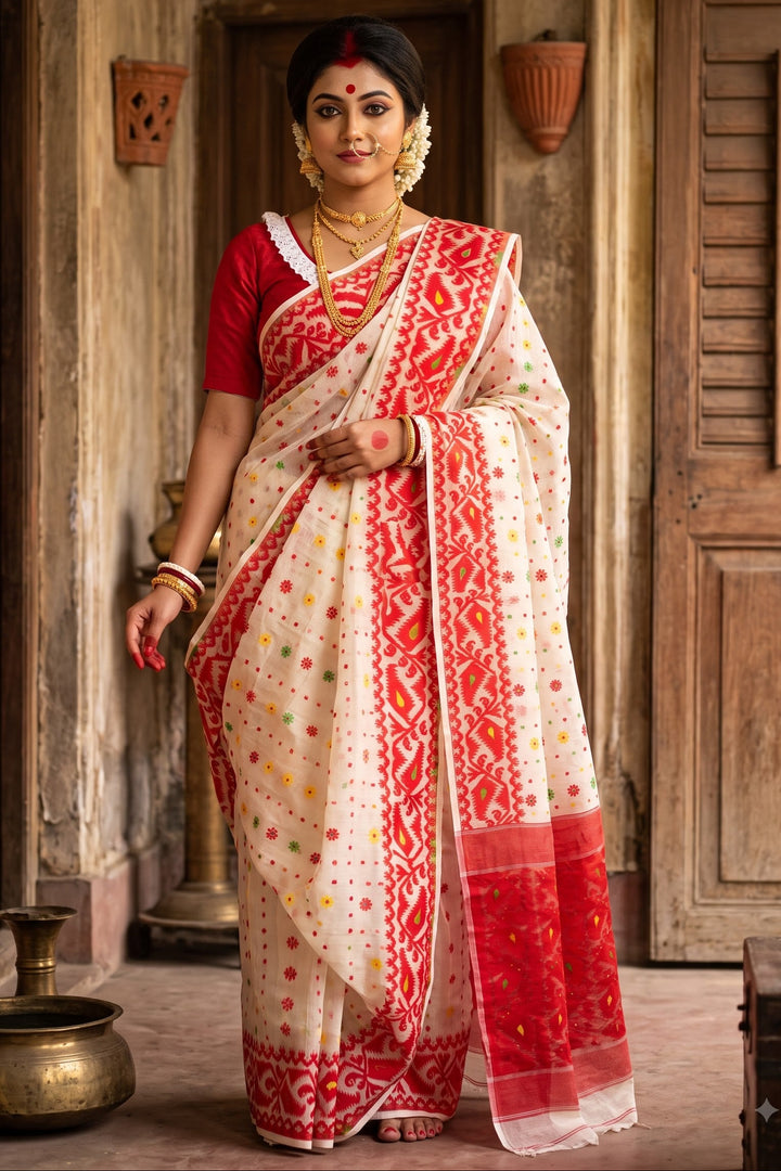 Gouri’s Grace  Jamdani Saree