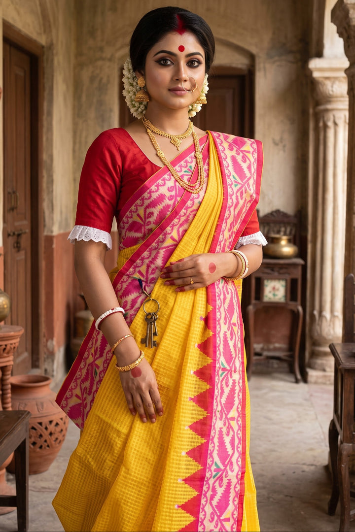 Milon Bela – The Fusion Resham Kota Saree