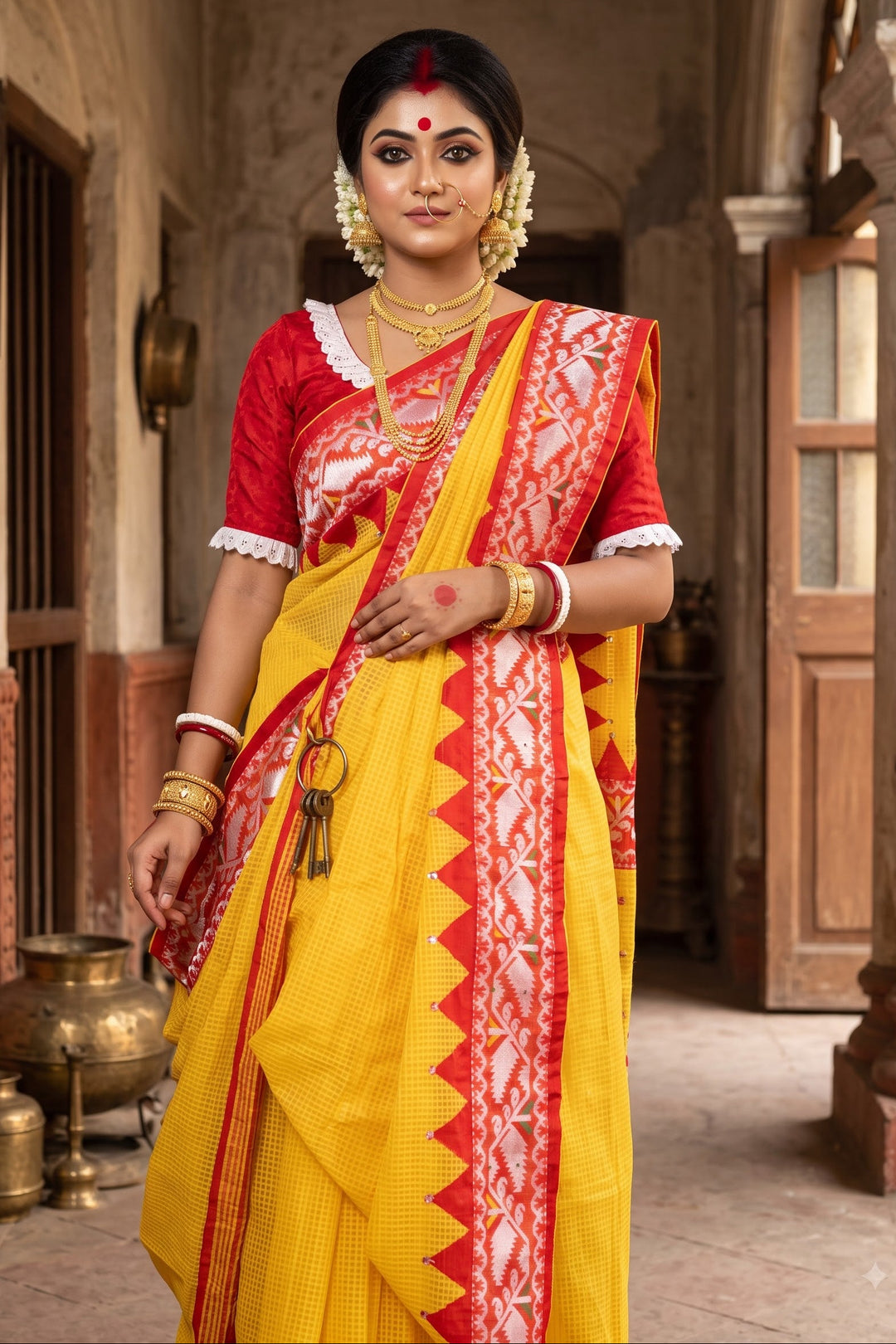 Milon Bela – The Fusion Resham Kota Saree