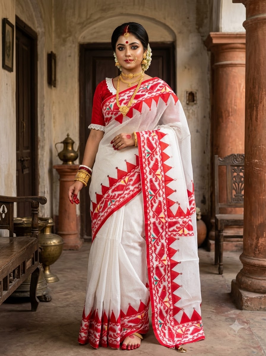 Milon Bela – The Fusion Resham Kota Saree