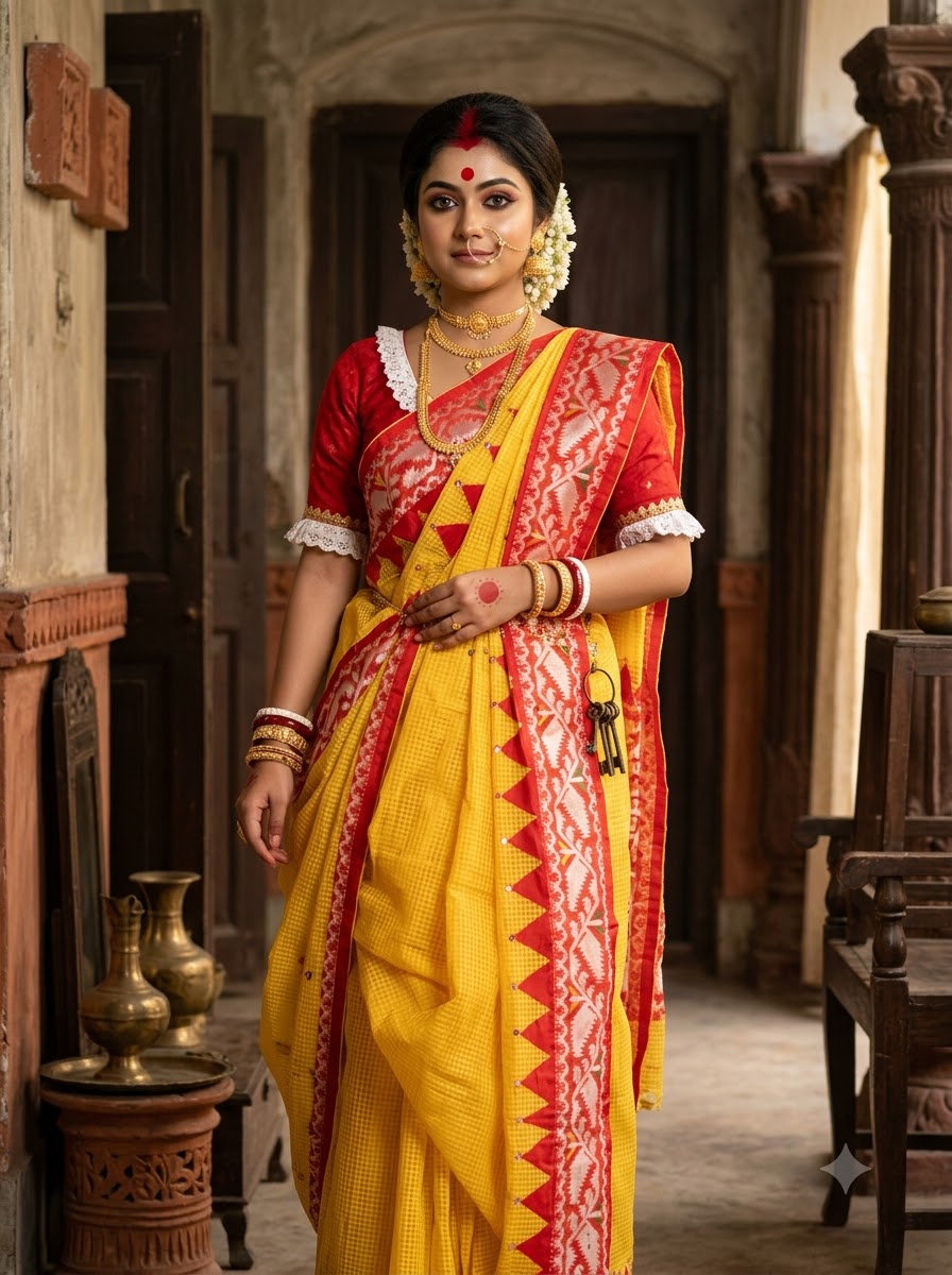 Milon Bela – The Fusion Resham Kota Saree