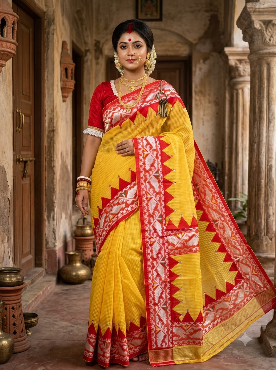 Milon Bela – The Fusion Resham Kota Saree