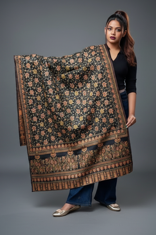 Cozy Warmth- Shawl Collection(Maple Leaf Design)