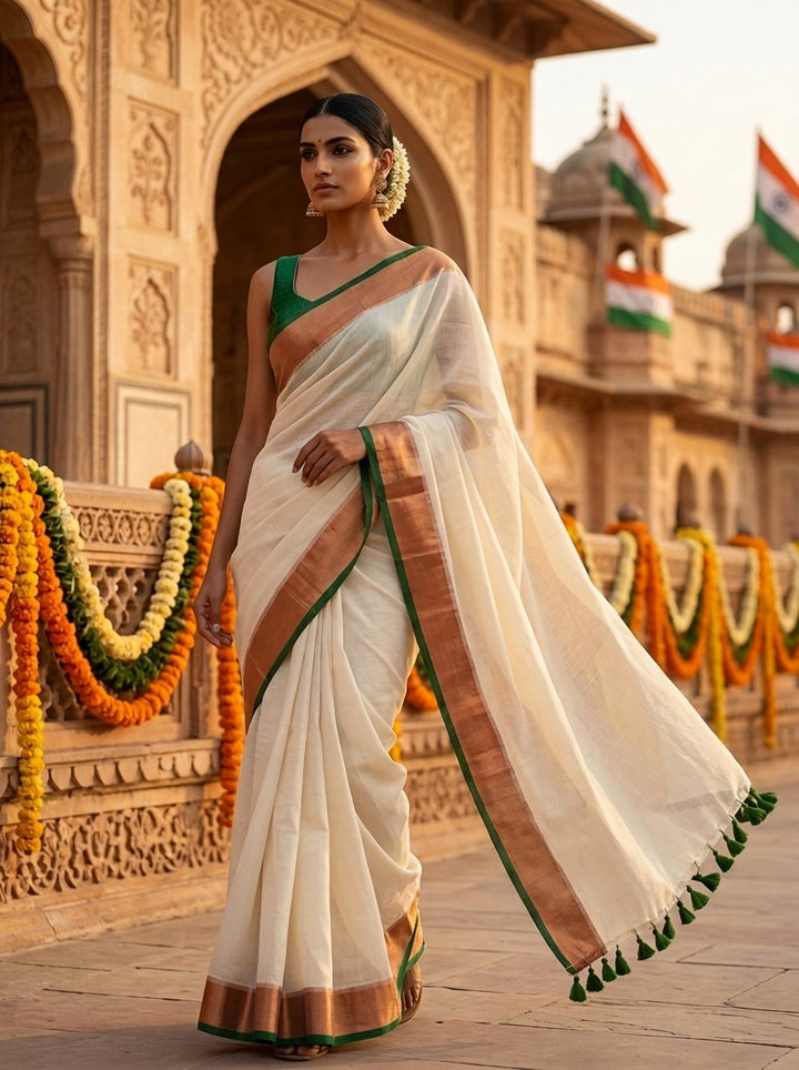 Swarnabhoomi Mul Cotton Saree