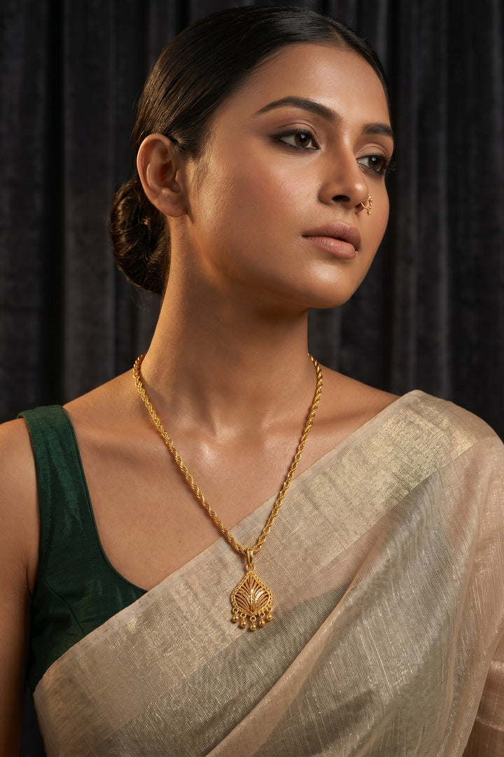Gold Plated Chain and Locket Set