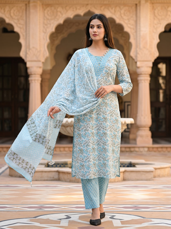 Jaipur Kurta Pant Dupatta Set