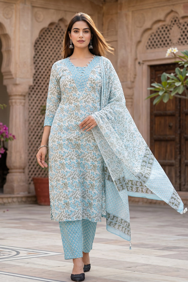 Jaipur Kurta Pant Dupatta Set
